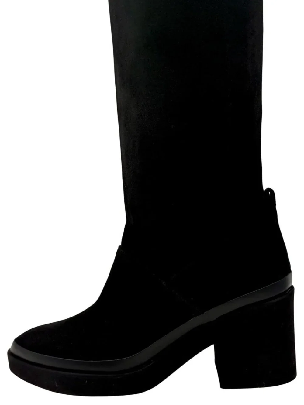 NIB Free People Black Spanish Suede Over The Knee Slouch Boots | Boho Whimsigoth